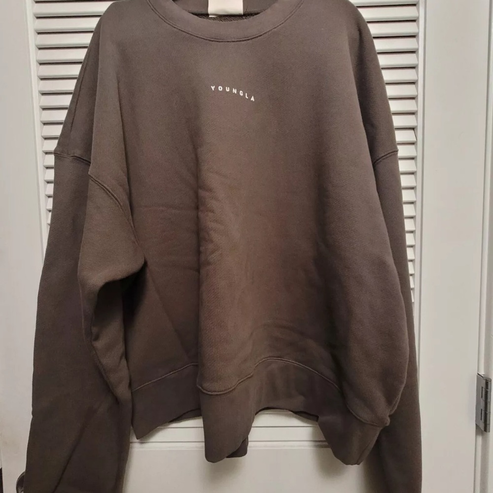YoungLA Brown Crewneck Sweater oversized fit